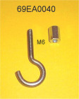 Below-balance weighing hook M6