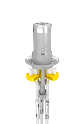 TakeOne® Pre-Designed Solutions - 25 mm Ingold® Port - 3 × 15 mL polystyrene centrifuge tube manifold - TPE (Tuflux®)