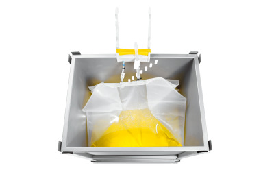 Flexsafe® 3D Bag for Palletank® - Sartopore® 2 - 1/2" Tri-Clamp - 100 L