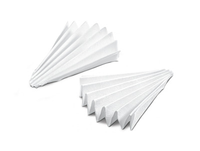 Qualitative & Technical Papers, Creped/ Grade 37/N / ⌀ 150 mm Folded Filters