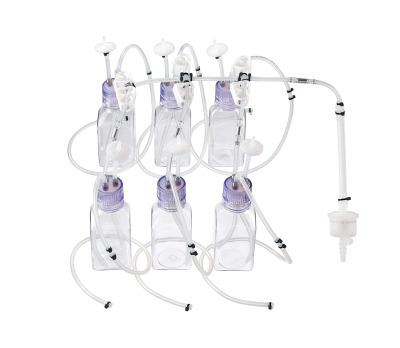 Mycap® Six-Bottle Manifold - Aseptic Connection by Tube Welding or Aseptic Connectors - 6 × 250 mL