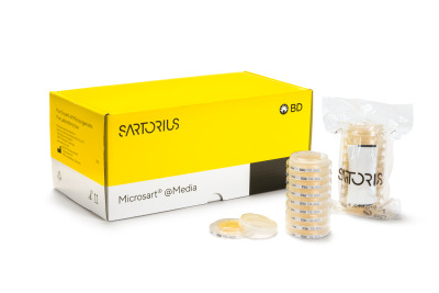 Microsart® @media Sterile Double Packaged and Ready-to-use Prefilled Agar Media Dishes