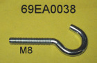 Below-balance weighing hook, M8 thread