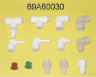Set of fittings (filter control)